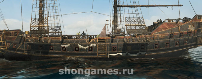 Сокрушительный набор бортовых орудий "Галки" в Ассасин 4 Черный Флаг