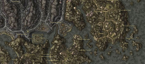 Восточные окрестности Молаг Мара в TES 3:  Morrowind
