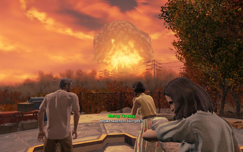 Ядерный взрыв в Fallout 4